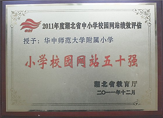 我校网站获得湖北省网站50强